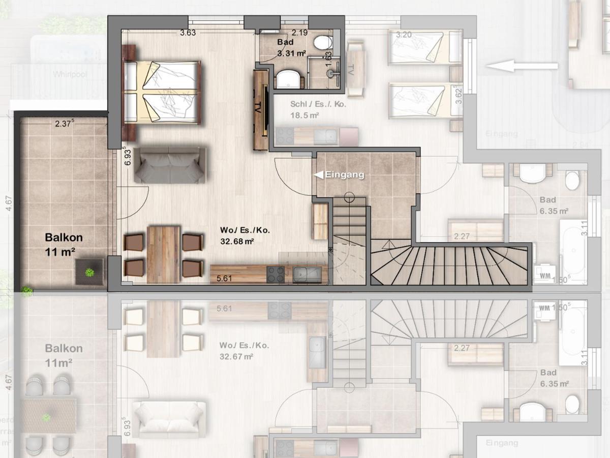 -Neubau- 42 Qm Balkon-Apartment ฟุลดา ภายนอก รูปภาพ